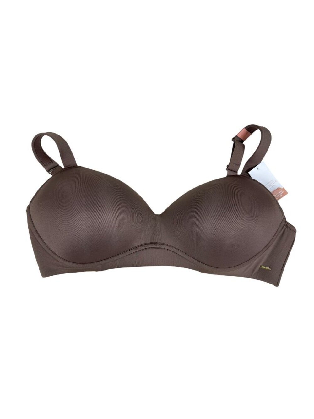 Cacique Modern Collection Bra 44DD Brown Lightly Lined No Wire Full Coverage NWT